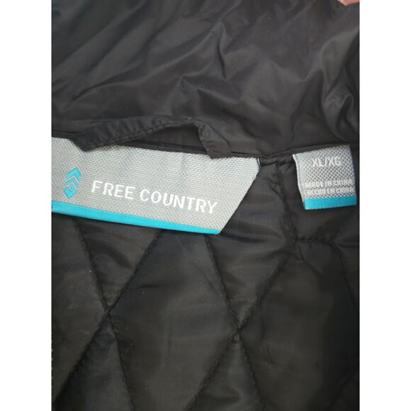 Free Country Women's Zip Up Diamond Quilted Puffer Water Resistant Vest | XL - Picture 2 of 5